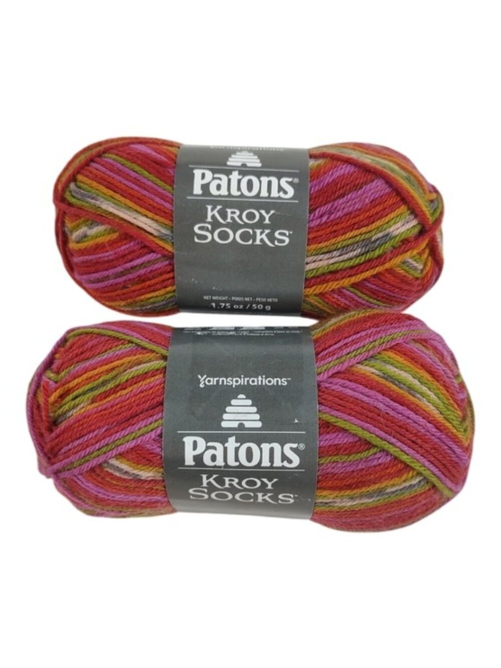 Patons Kroy Socks Dads Jacquard Yarn 2 Skeins